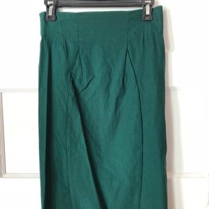 Forest green pencil skirt by Mystic
